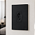 CJ TOMADA 10A VERTICAL 4X2 - RECTA BLACK SATIN FOSCO - Imagem 1