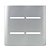 PLACA P/ 4 INTERRUPTORES HORIZONTAIS COM SUPORTE 4X4 - NOVARA PRATA - Imagem 1