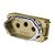 MODULO TOMADA 10A - DICOMPEL NOVARA DOURADO CROMADO - Imagem 1