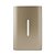 PLACA P/ 1 INTERRUPTOR VERTICAL COM SUPORTE 4X2 - NOVARA CHAMPANHE - Imagem 1