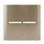 PLACA P/ 2 INTERRUPTORES HORIZONTAL COM SUPORTE 4X4 - NOVARA CHAMPANHE - Imagem 1