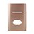 PLACA P/ 1 INTERRUPTOR + TOMADA  4X2 - NOVARA OURO ROSE - Imagem 1