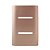 PLACA P/ 2 INTERRUPTORES  4X2 - NOVARA OURO ROSE - Imagem 1