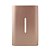 PLACA P/ 1 INTERRUPTOR VERTICAL  4X2 - NOVARA OURO ROSE - Imagem 1
