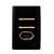 CJ INTERRUPTOR DUPLO PARALELO + TOMADA 20A 4X2 - NOVARA PRETO BRILHANTE GOLD - Imagem 1