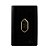 CJ TOMADA 10A VERTICAL 4X2 - NOVARA PRETO BRILHANTE GOLD - Imagem 1