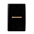 CJ INTERRUPTOR SIMPLES HORIZONTAL 4X2 - NOVARA PRETO BRILHANTE GOLD - Imagem 1