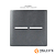 PLACA P/ 2 INTERRUPTORES HORIZONTAL C/ SUPORTE 4X4 - NOVARA PRETO GRAFITE - Imagem 1