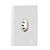 CJ TOMADA VERTICAL 10A 4X2 - NOVARA BRANCO GOLD - Imagem 1