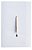CJ INTERRUPTOR PULSADOR DE CAMPAINHA VERTICAL 4X2-NOVARA BRANCO GOLD - Imagem 1