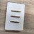 CJ INTERRUPTOR TRIPLO SIMPLES 4X2 - NOVARA BRANCO GOLD - Imagem 2