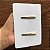 CJ INTERRUPTOR DUPLO SIMPLES 4X2 - NOVARA BRANCO GOLD - Imagem 3
