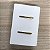 CJ INTERRUPTOR DUPLO SIMPLES 4X2 - NOVARA BRANCO GOLD - Imagem 2