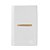 CJ INTERRUPTOR BIPOLAR SIMPLES HORIZONTAL 4X2 - NOVARA BRANCO GOLD - Imagem 1
