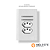 CJ INTERRUPTOR DUPLO PARALELO + TOMADA 10A 4X2 - NOVARA BRANCO CROMADO - Imagem 1