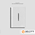 CJ INTERRUPTOR BIPOLAR SIMPLES 4X2 - NOVARA BRANCO CROMADO - Imagem 1