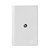 CJ COAXIAL ( ANTENA ) 4X2 - NOVARA BRANCO / CROMADO - Imagem 1