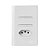 CJ INTERRUPTOR DUPLO PARALELO + TOMADA 20A 4X2 - NOVARA BRANCO TOTAL - Imagem 1