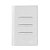 CJ INTERRUPTOR TRIPLO SIMPLES 4X2 - NOVARA BRANCO TOTAL - Imagem 1
