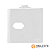 PLACA P/ 1 TOMADA COM SUPORTE 4X4 - DICOMPEL NOVARA BRANCO - Imagem 1