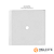 PLACA FURO COM SUPORTE 4X4 - DICOMPEL NOVARA BRANCO - Imagem 1