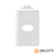 PLACA P/ 1 TOMADA HORIZONTAL  4X2 - DICOMPEL NOVARA BRANCO - Imagem 1