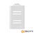 PLACA P/ 4 INTERRUPTORES (ESPECIAL)  4X2 - NOVARA BRANCO - Imagem 1