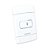 CJ PLACA FURO 4X2 - ENERBRAS NEO SOTTILE BRANCO - EN5111-E2 - Imagem 1