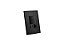 CJ INT. DUPLO SIMPLES + TOMADA 10A 4X2-ENERBRAS DUBAI PRETO - Imagem 1