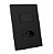 CJ INTERRUPTOR SIMPLES + TOMADA 20A 4X2-ENERBRAS DUBAI PRETO - Imagem 1