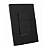 CJ INTERRUPTOR TRIPLO SIMPLES 4X2 - ENERBRAS DUBAI PRETO - Imagem 1