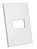 PLACA P 1 MODULO HORI. COM SUP. 4X2 - ENERBRAS DUBAI BRANCO - Imagem 1