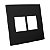 PLACA P/4 MODULOS JUNTOS SEM SUP.4X4-ENERBRAS DUBAI PRETO - Imagem 1