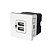 MÓDULO ENTRADA  USB DUPLO - PIAL PLUS + BRANCO - Imagem 1