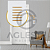 CJ INTERRUPTOR SEXTUPLO 3 SIMPLES + 3 PARALELOS (ESPECIAL) 4X2 - NOVARA GLASS BRANCO GOLD - Imagem 2