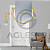 CJ INTERRUPTOR PULSADOR DE CAMPAINHA HORIZONTAL 4X2 - NOVARA GLASS ESPELHADA GOLD - Imagem 2