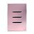 CJ INTERRUPTOR TRIPLO SIMPLES 4X2 - NOVARA GLASS OURO ROSE / CROMADO - Imagem 1