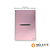 CJ INTERRUPTOR CAMPAINHA HORIZONTAL  4X2 - DICOMPEL NOVARA GLASS OURO ROSE CROMADO - Imagem 1