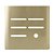 PLACA P/ 5 INTERRUPTORES + FURO COM SUPORTE 4X4 - NOVARA DOURADO - Imagem 1