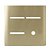 PLACA P/ 3 INTERRUPTORES + FURO 4X4 - DICOMPEL NOVARA DOURADO - Imagem 1