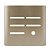 PLACA P/ 5 INTERRUPTORES + FURO  4X4 - NOVARA CHAMPANHE - Imagem 1