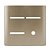 PLACA P/ 3 INTERRUPTORES + FURO COM SUPORTE 4X4 - NOVARA CHAMPANHE - Imagem 1