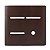 PLACA P/ 3 TECLAS + 1 FURO COM SUPORTE 4X4 -NOVARA MARROM .F - Imagem 1