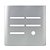 PLACA P/ 5 INTERRUPTORES + FURO  4X4 - DICOMPEL NOVARA PRATA - Imagem 1