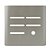 PLACA P/ 5 INTERRUPTORES + FURO C/ SUPORTE  4X4 - DICOMPEL NOVARA AÇO - Imagem 1
