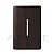 PLACA P/ 1 INTERRUPTOR VERTICAL 4X2 - DICOMPEL NOVARA TABACO - Imagem 1