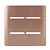 PLACA P/ 4 INTERRUPTORES COM SUPORTE 4X4 - NOVARA OURO ROSE - Imagem 1