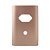 PLACA P/ 1 TOMADA + FURO 4X2 - NOVARA OURO ROSE - Imagem 1