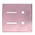 PLACA P/ 2 INTERRUPTORES + 2 FUROS C/ SUPORTE 4X4-NOVARA GLASS OURO ROSE - Imagem 1