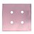 PLACA FURO COM SUPORTE 4X4 - DICOMPEL NOVARA GLASS OURO ROSE - Imagem 1